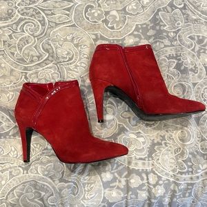 Nine West Red Booties